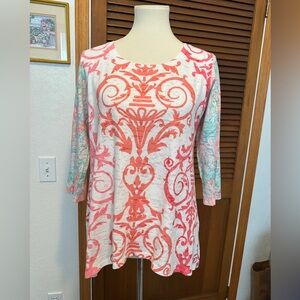 Colorful Thermal Hi-Lo Top Women's M Top